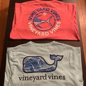 SOLD: A pair of Vineyard Vines T-shirts, Boys size medium 12-14